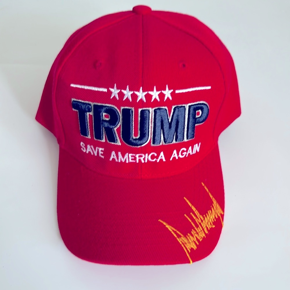 New Red President Donald Trump Rally Hat Save America Again Baseball Cap